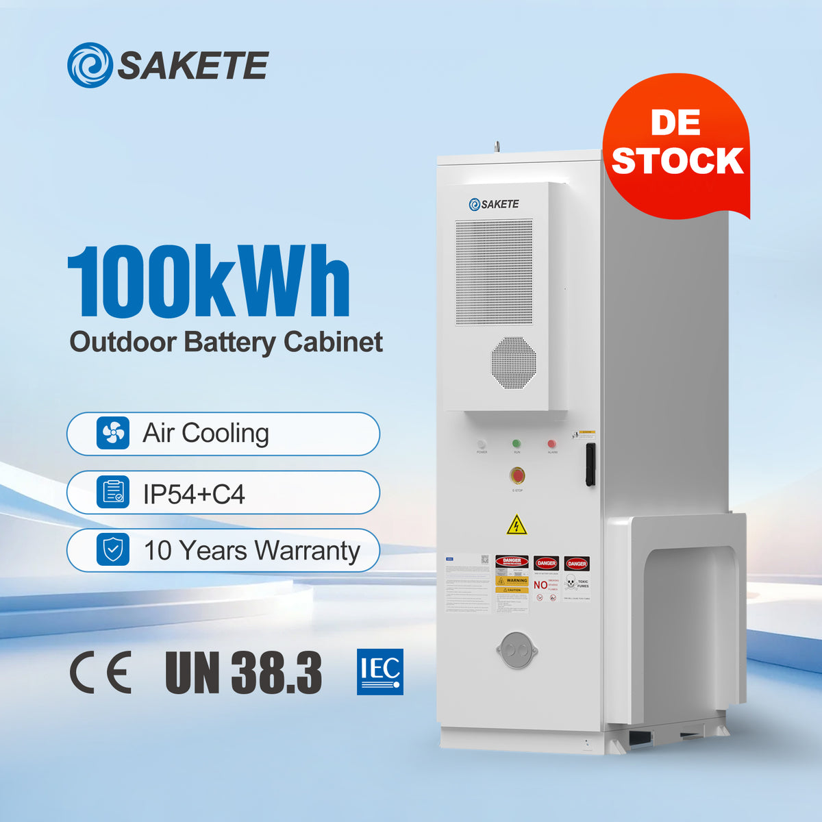 SKTESS72~100(72-86-100kWh) Outdoor‑Batterieschrank LFP‑Speicher Gewerbe‑Industrie Solar‑Speichersystem