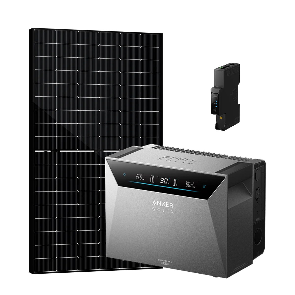 Anker SOLIX Solarbank 4 E5000 Pro + Smart Meter Gen 2 + 12 × SAKETE SKT500M12-108D4 500W