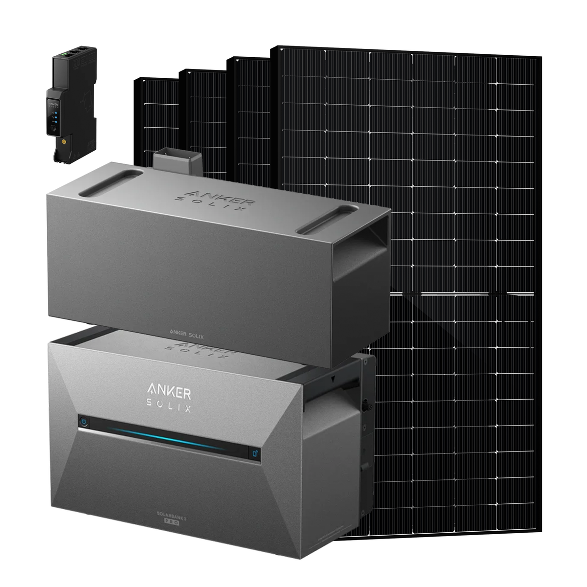 Anker SOLIX Solarbank 3 E2700 Pro + 1 × BP2700 + Smart Meter Gen 2 + 4 × SAKETE SKT500M12-108D4 500W
