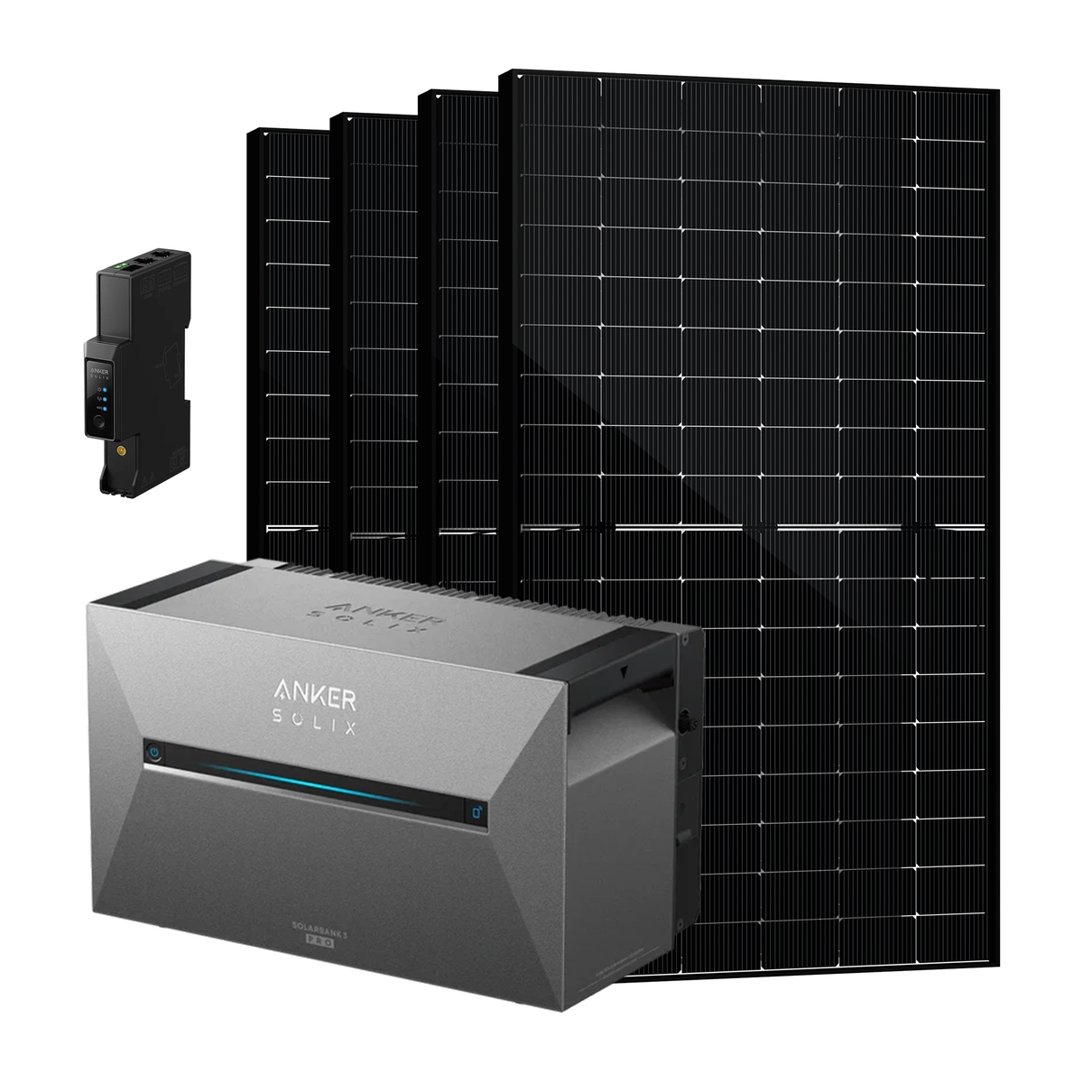 Anker SOLIX Solarbank 3 E2700 Pro + Smart Meter Gen 2 + 4 × SAKETE SKT500M12-108D4 500W