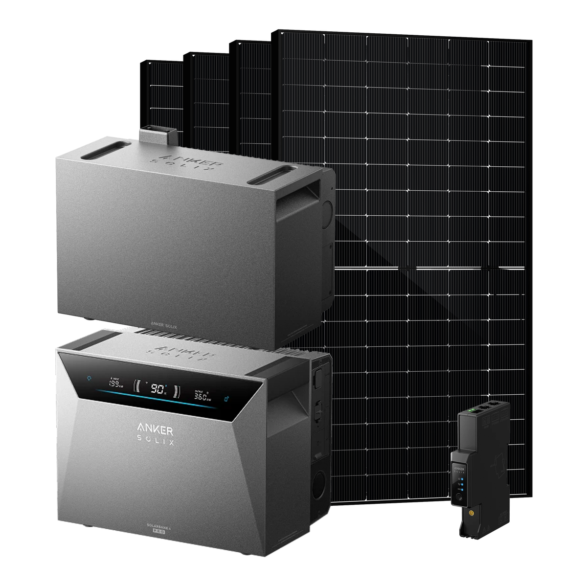 Anker SOLIX Solarbank 4 E5000 Pro - BP5000 Erweiterungsakku - Smart Meter Gen 2 - 4× SKT500M12-108D4