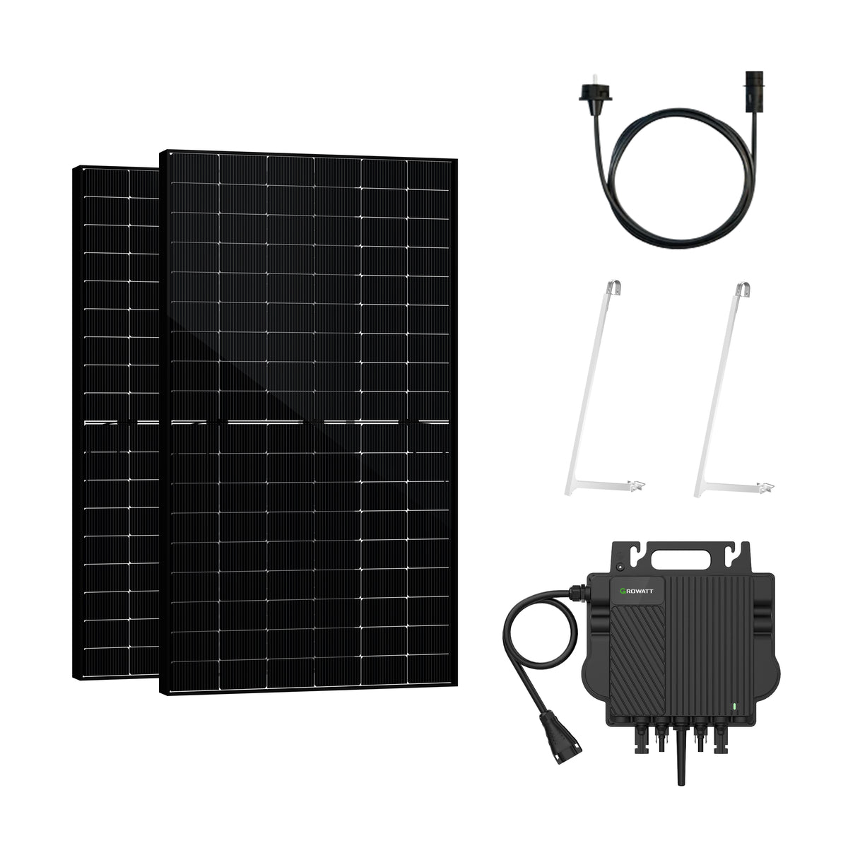 Balkonkraftwerk mit Speicher 1000W+200W - Growatt NOAH 2000 with NEO 800M-X