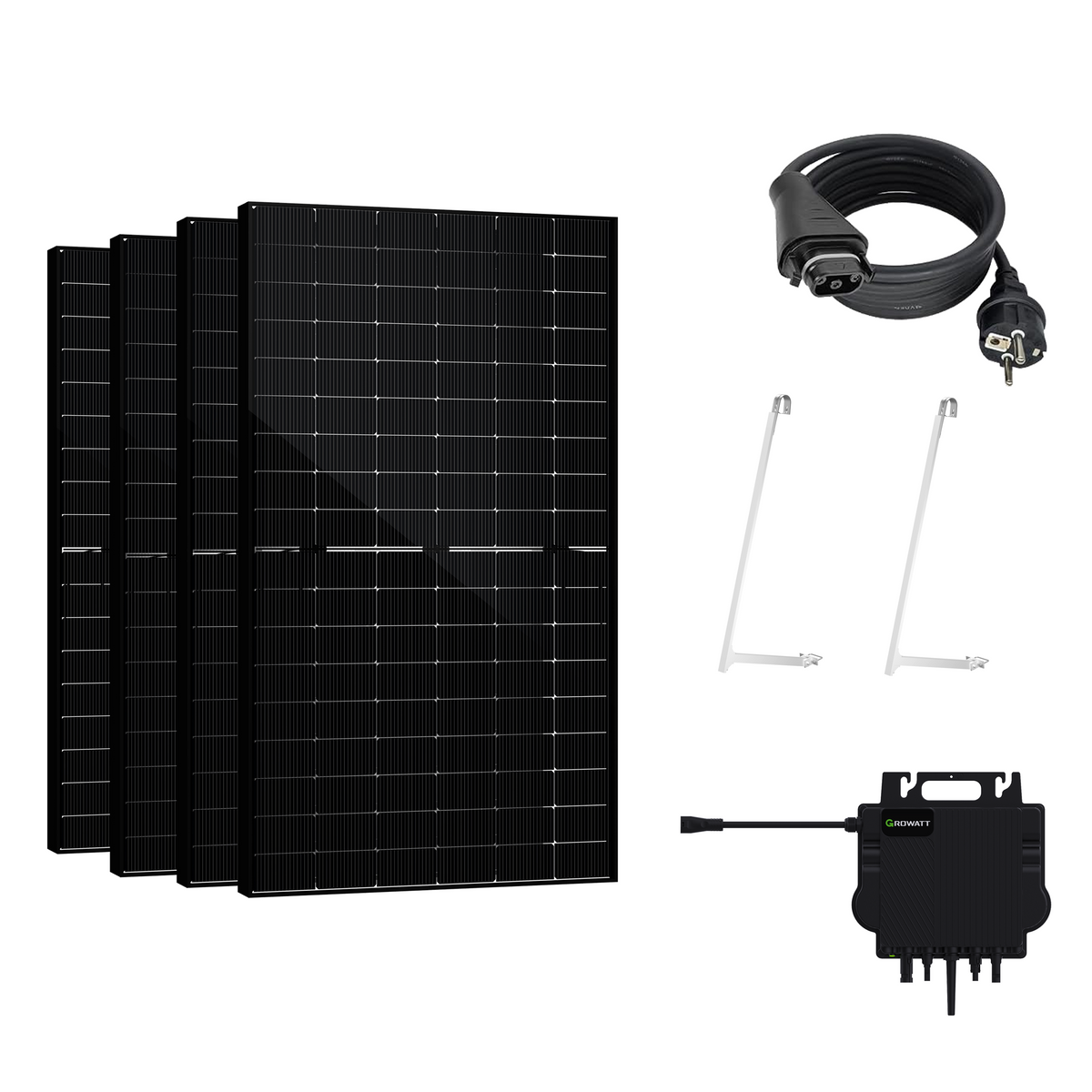 Balkonkraftwerk mit Speicher 2000W+400W - Growatt NOAH 2000 with NEO 800M-X