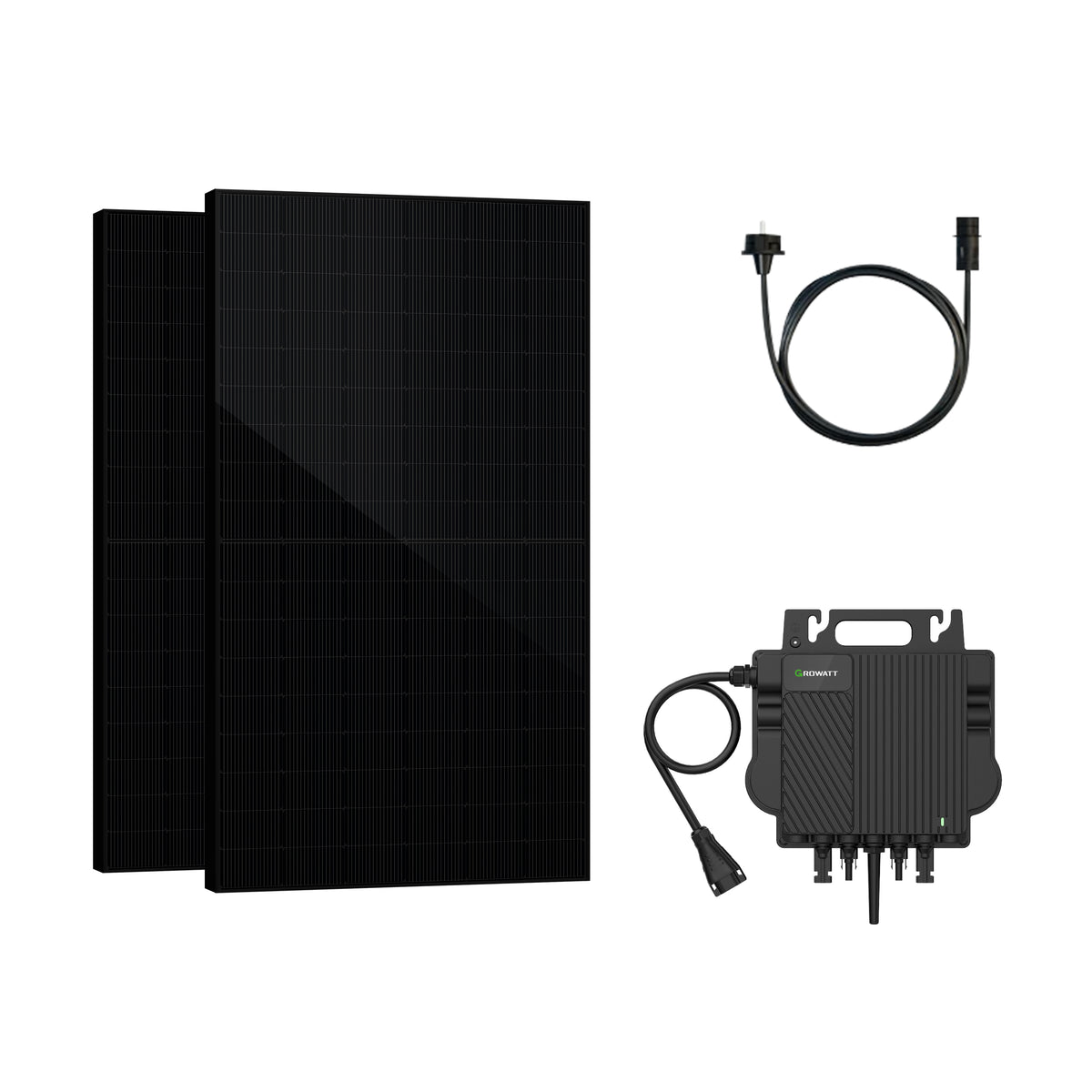 SAKETE Balkonkraftwerk 1000W Komplettset Growatt NEO 800M-X Ohne Halterung