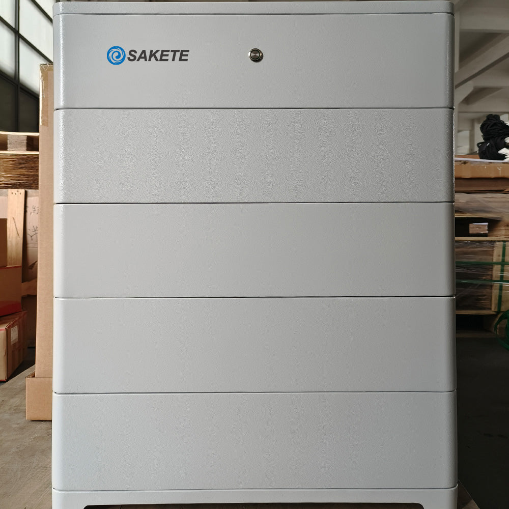 SAKETE Stapelbarer Solarspeicher LFP3000 / HV 57.6V 50Ah Jeder Block WIEDERAUFLADBARE LITHIUM-BATTERIE