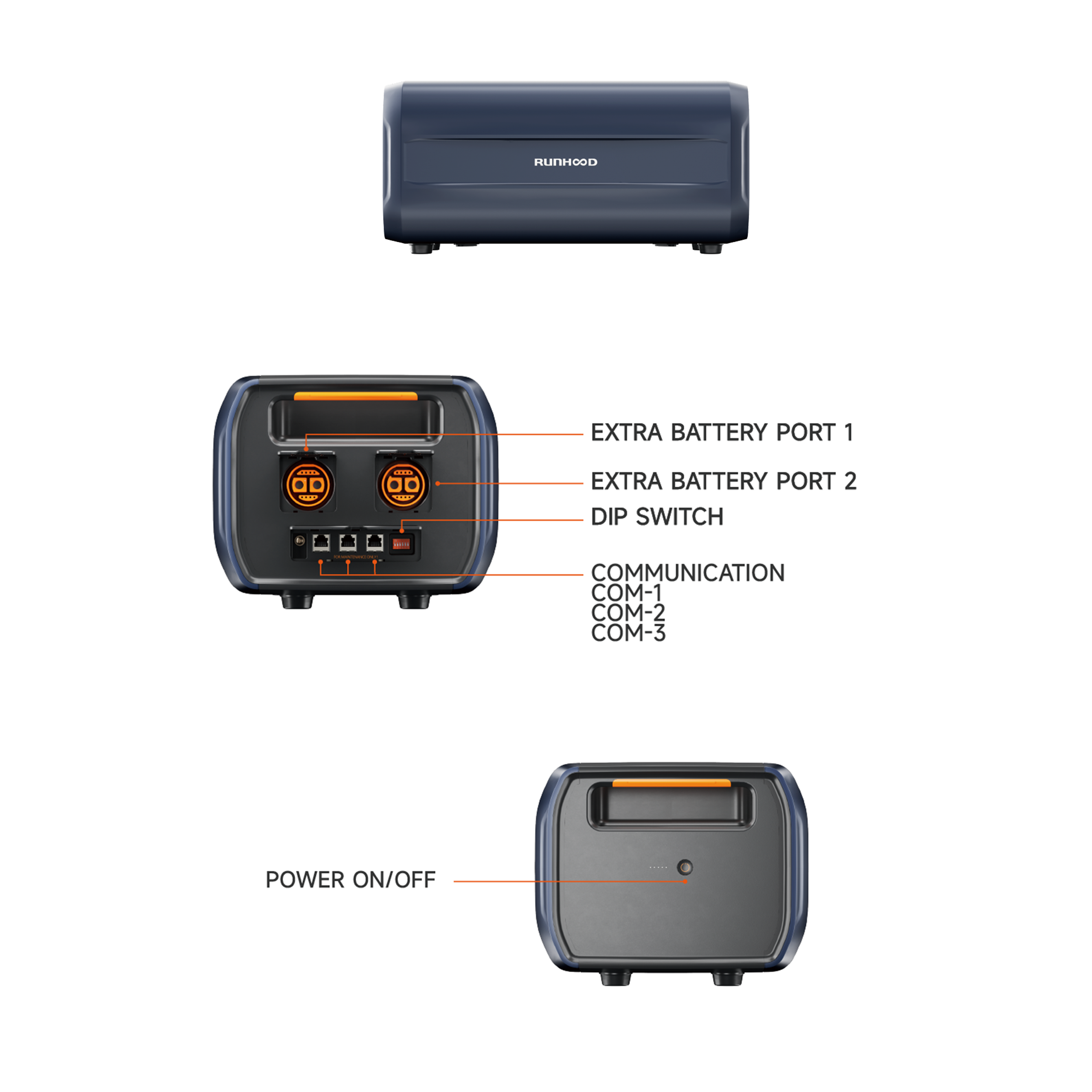 RUNHOOD B2400 Erweiterungsbatterie