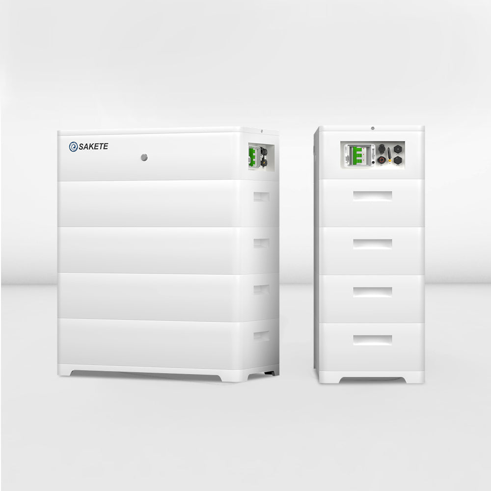 SAKETE Stapelbarer Solarspeicher LFP3000 / HV 57.6V 50Ah Jeder Block WIEDERAUFLADBARE LITHIUM-BATTERIE