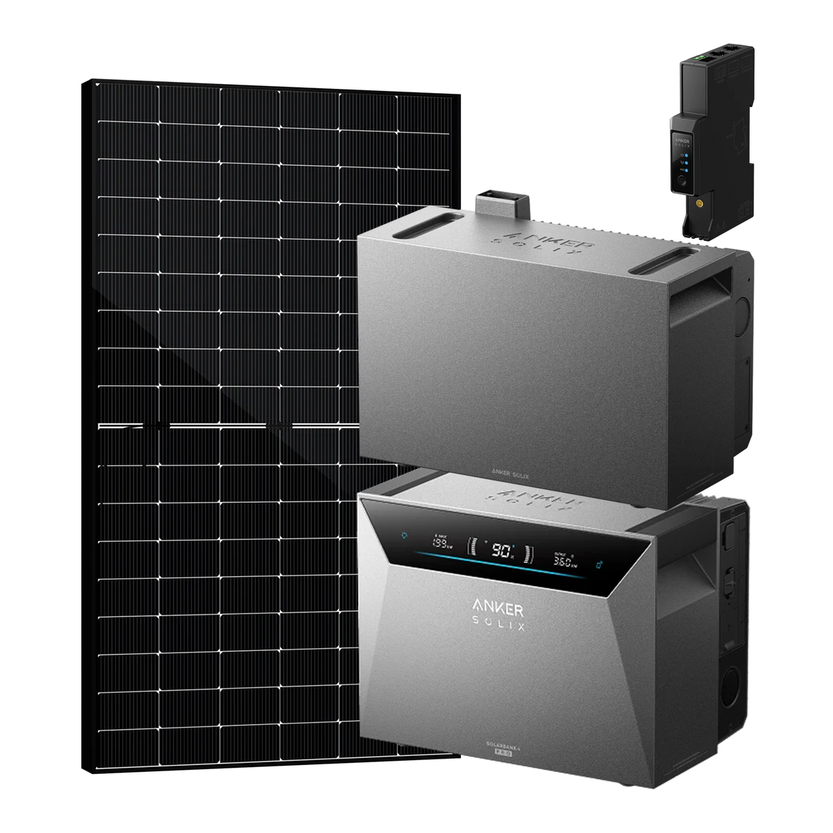 Anker SOLIX Solarbank 4 E5000 Pro + 1 × BP5000 + Smart Meter Gen 2 + 12 × SAKETE SKT500M12-108D4 500W