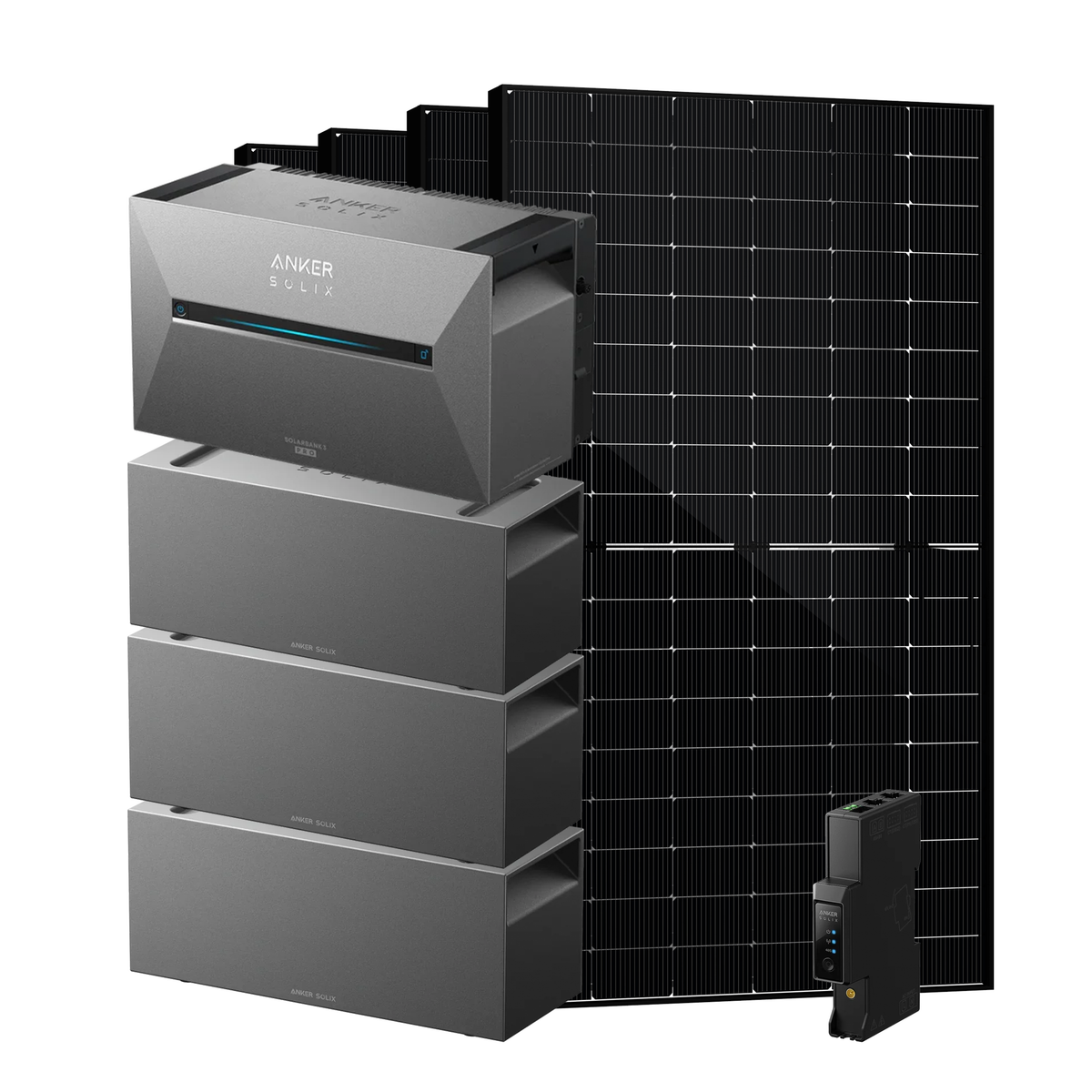 Anker SOLIX Solarbank 3 E2700 Pro + 3 × BP2700 + Smart Meter Gen 2 + 4 × SAKETE SKT500M12-108D4 500W