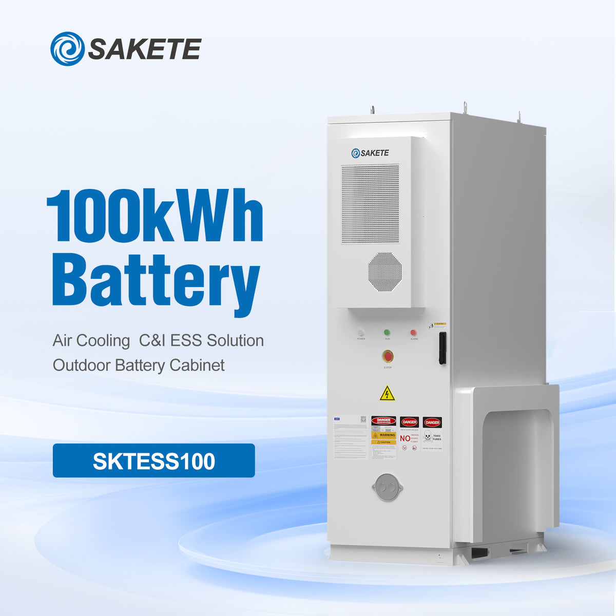 SKTESS72~100(72-86-100kWh) Outdoor‑Batterieschrank LFP‑Speicher Gewerbe‑Industrie Solar‑Speichersystem