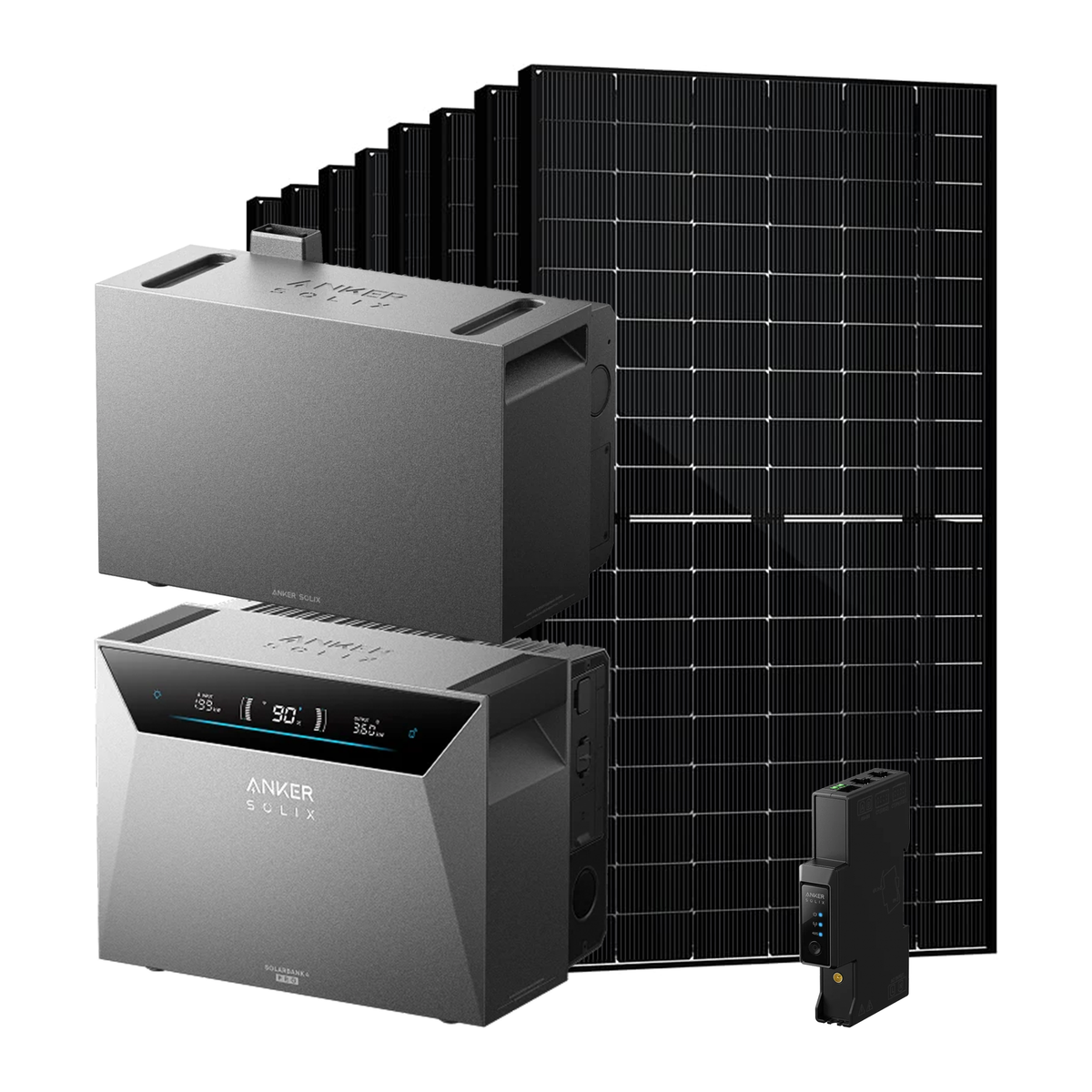 Anker SOLIX Solarbank 4 E5000 Pro + BP5000 + Smart Meter Gen 2 + 8 × SAKETE SKT500M12-108D4 500W