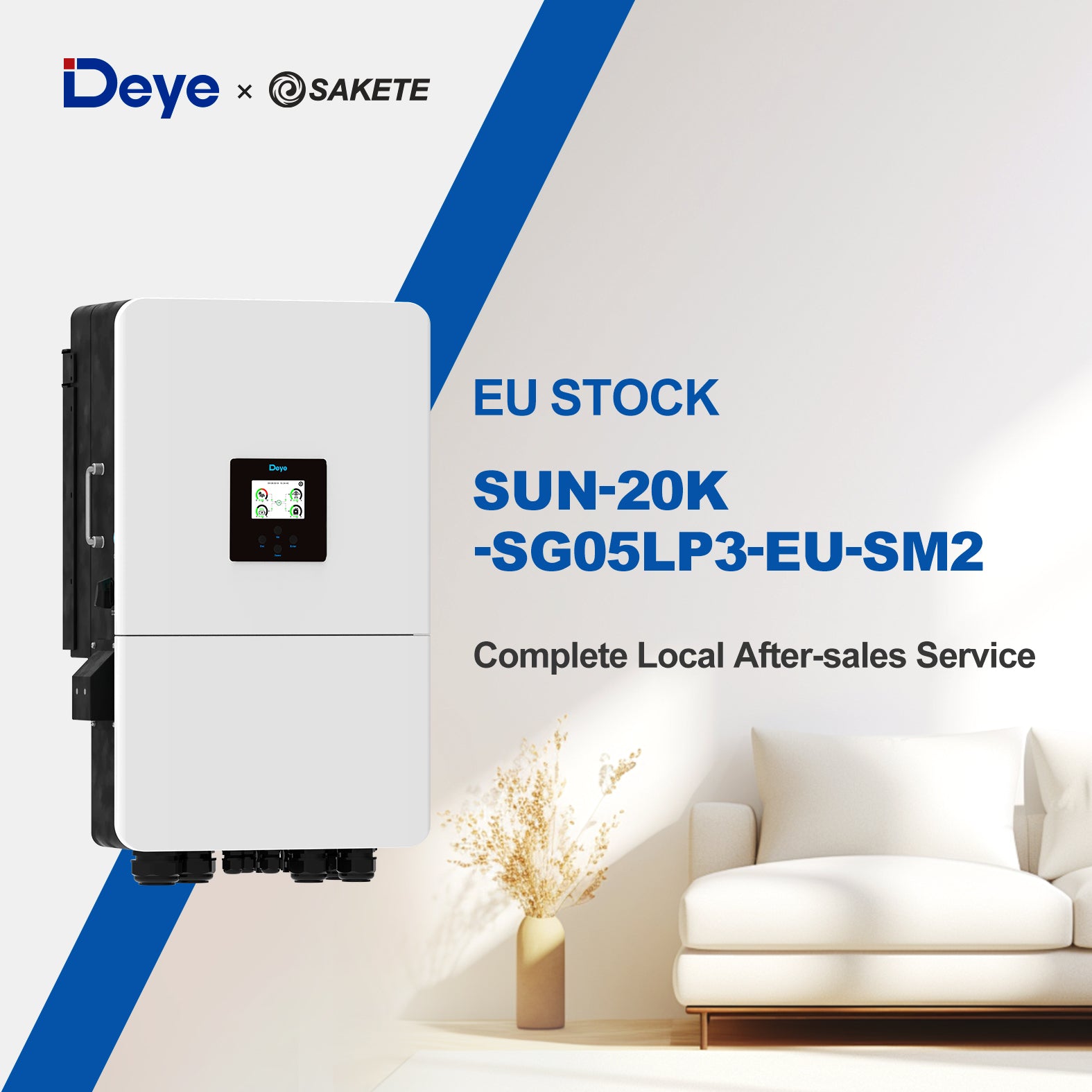 Deye SUN-15K/16K/20K-SG05LP3-EU-SM2 Niedervolt Hybridwechselrichter 3-Phasig