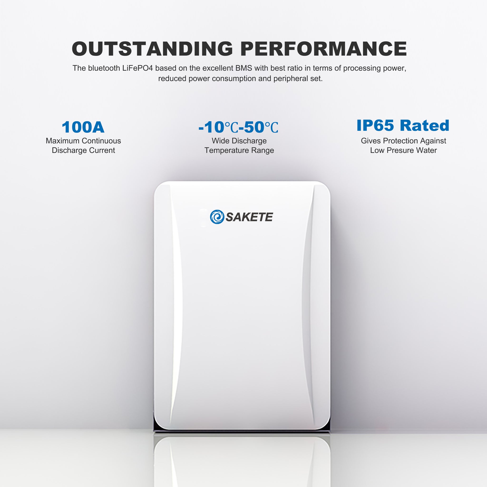SAKETE Wandspeicher LFP 5-10KWH / LV 51.2V 100/200Ah WIEDERAUFLADBARE LITHIUM-BATTERIE