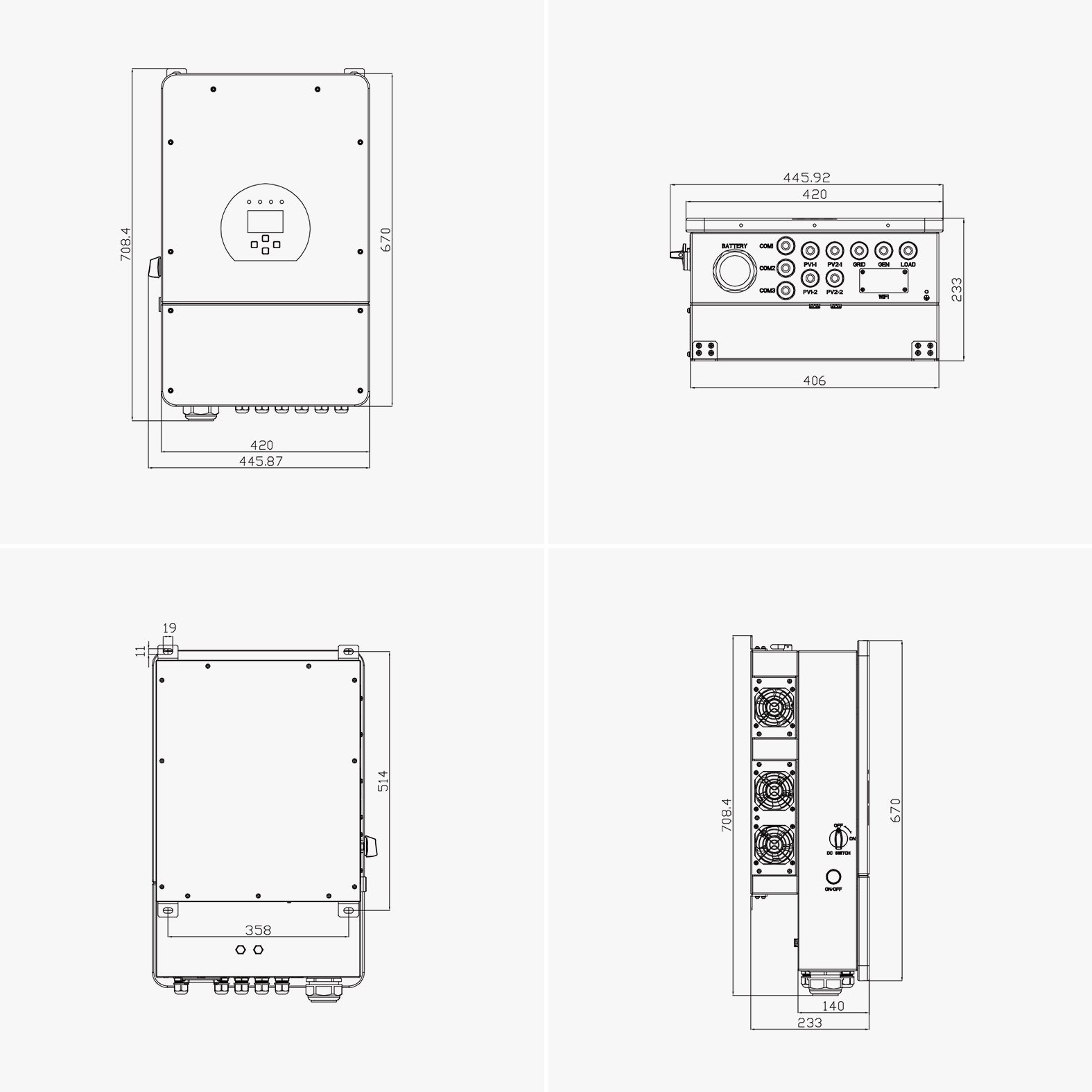 Deye SUN-8K-SG01LP1-EU Hybrid-Wechselrichter 1-Phasig