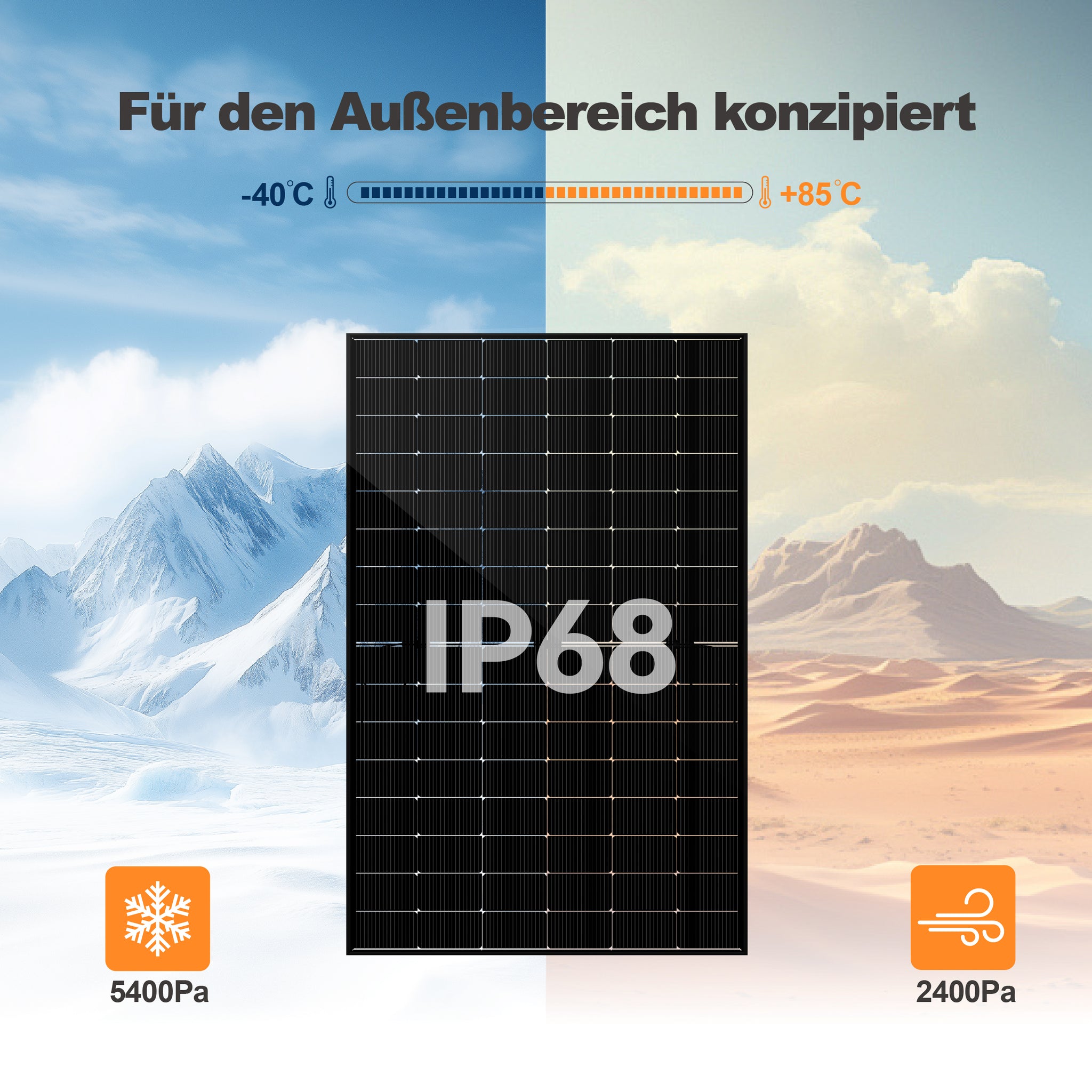 SAKETE 450W Bifaziale Glas-Glas Solarmodule SKT450M12-96D4