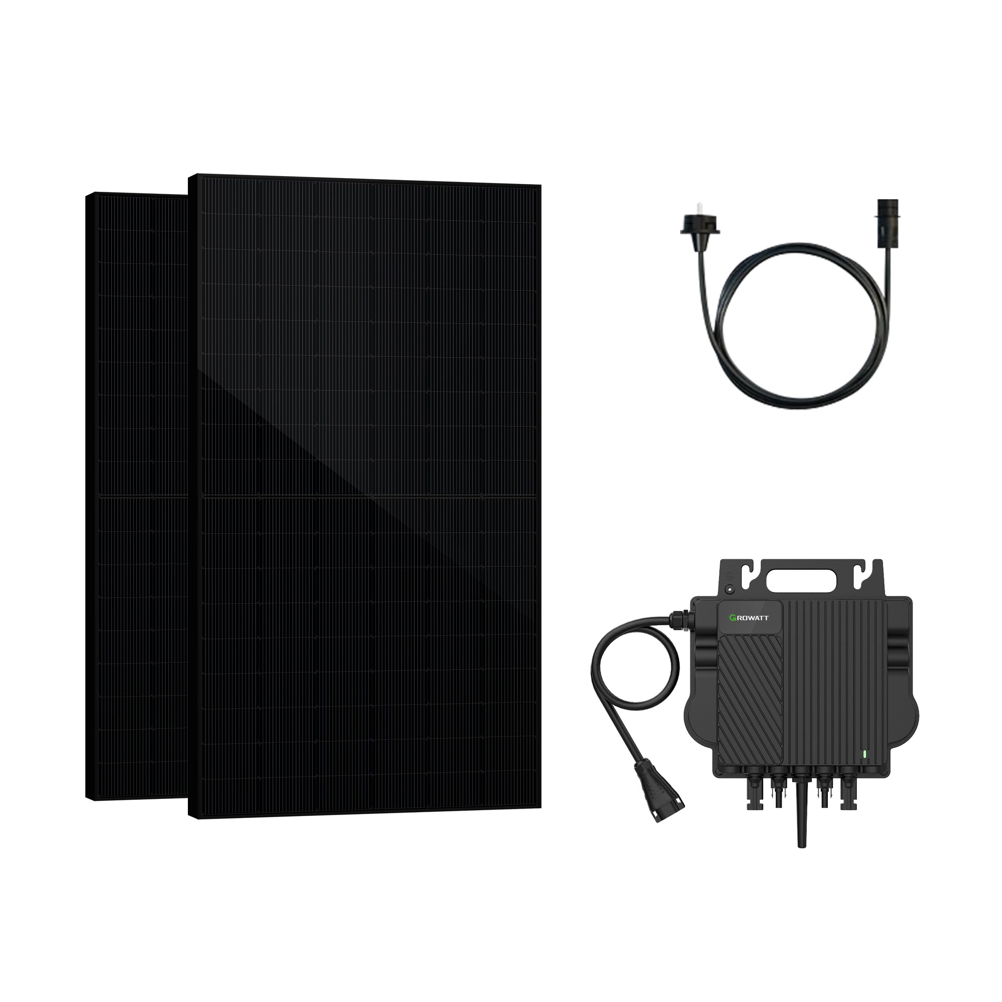 SAKETE Balkonkraftwerk 1000W Komplettset Growatt NEO 800M-X Ohne Halterung
