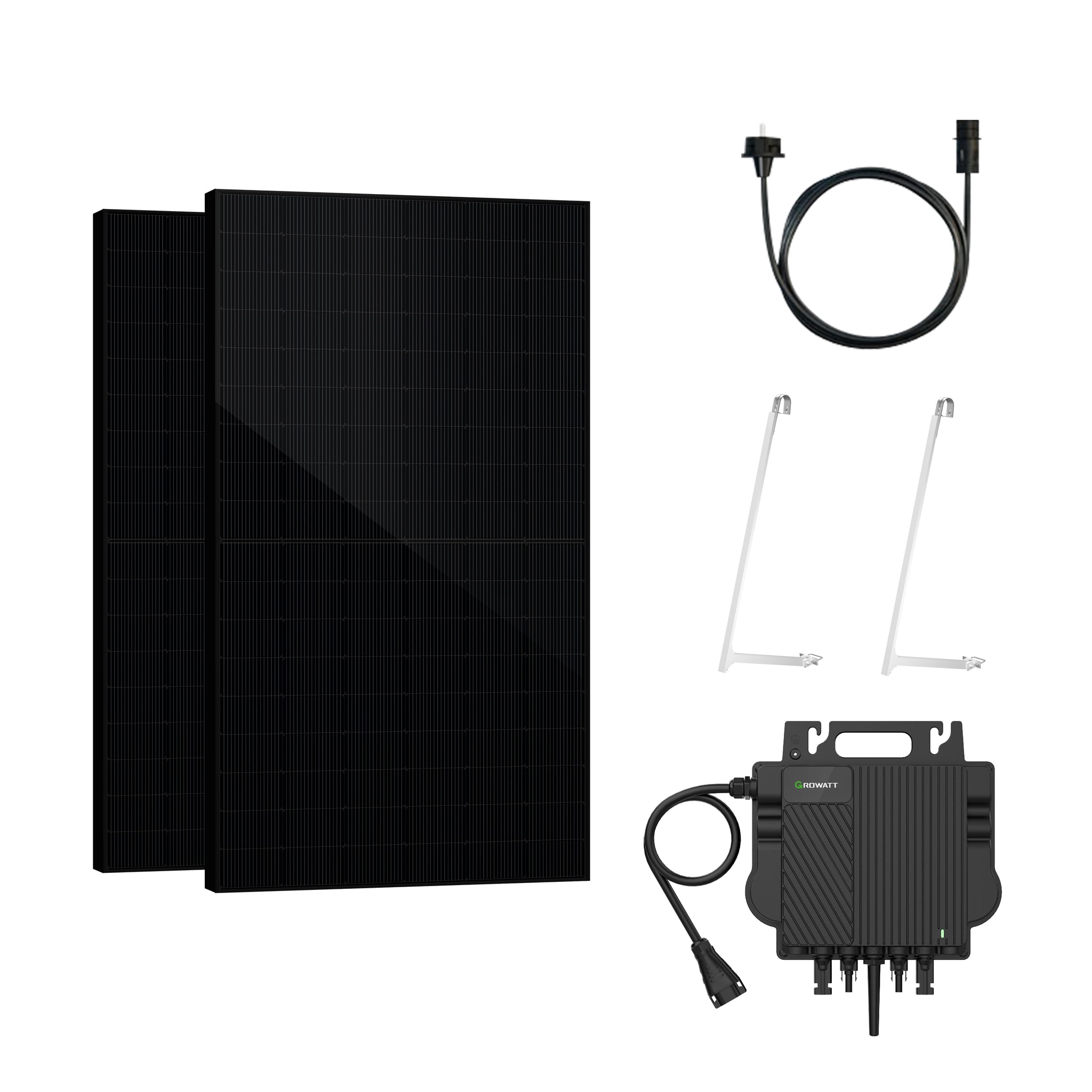 SAKETE Balkonkraftwerk 1000W Komplettset Growatt NEO 800M-X mit 3in1 Halterung