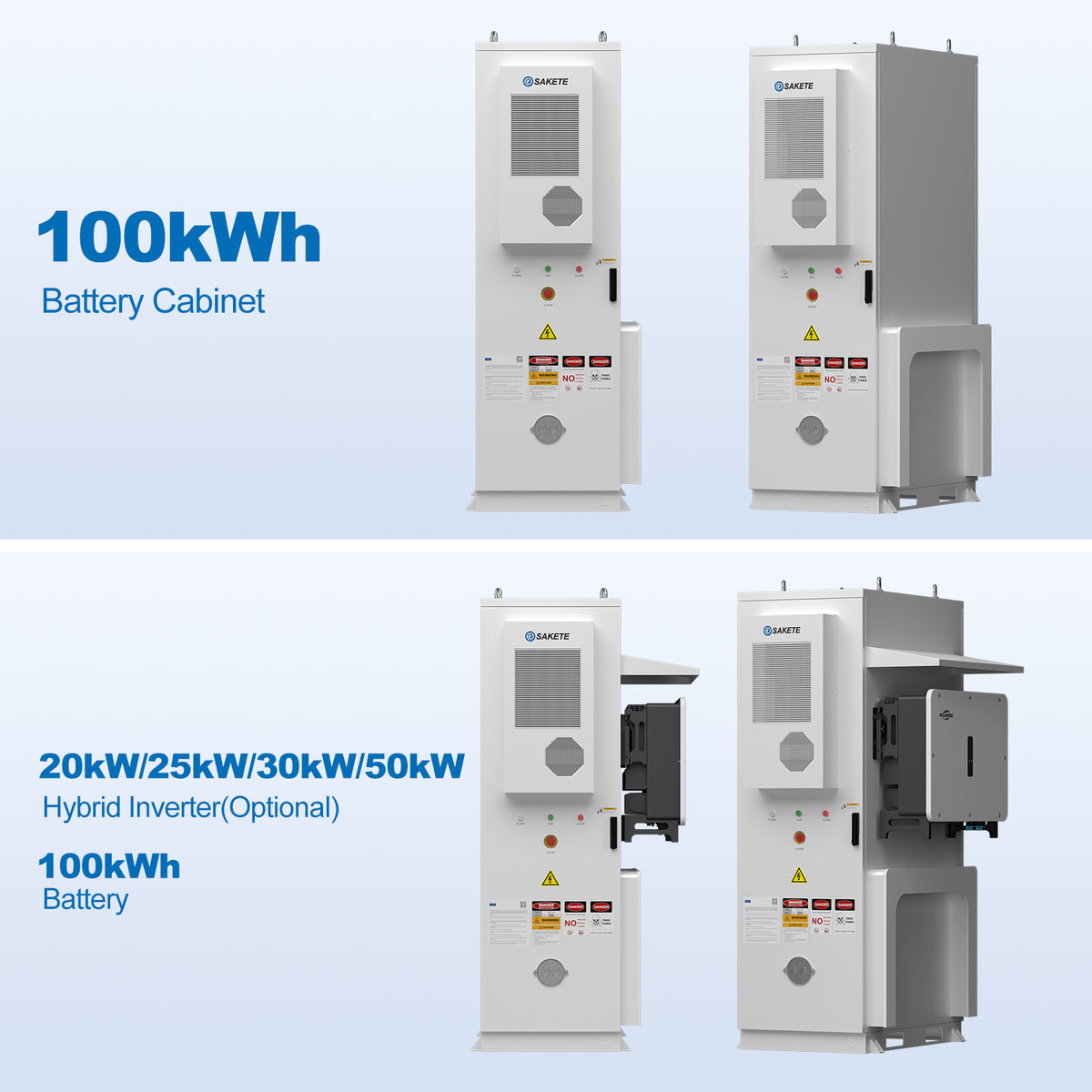 SKTESS72~100(72-86-100kWh) Outdoor‑Batterieschrank LFP‑Speicher Gewerbe‑Industrie Solar‑Speichersystem