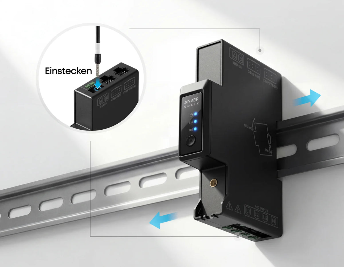 Anker SOLIX Solarbank 4 E5000 Pro - BP5000 Erweiterungsakku - Smart Meter Gen 2 - 4× SKT500M12-108D4