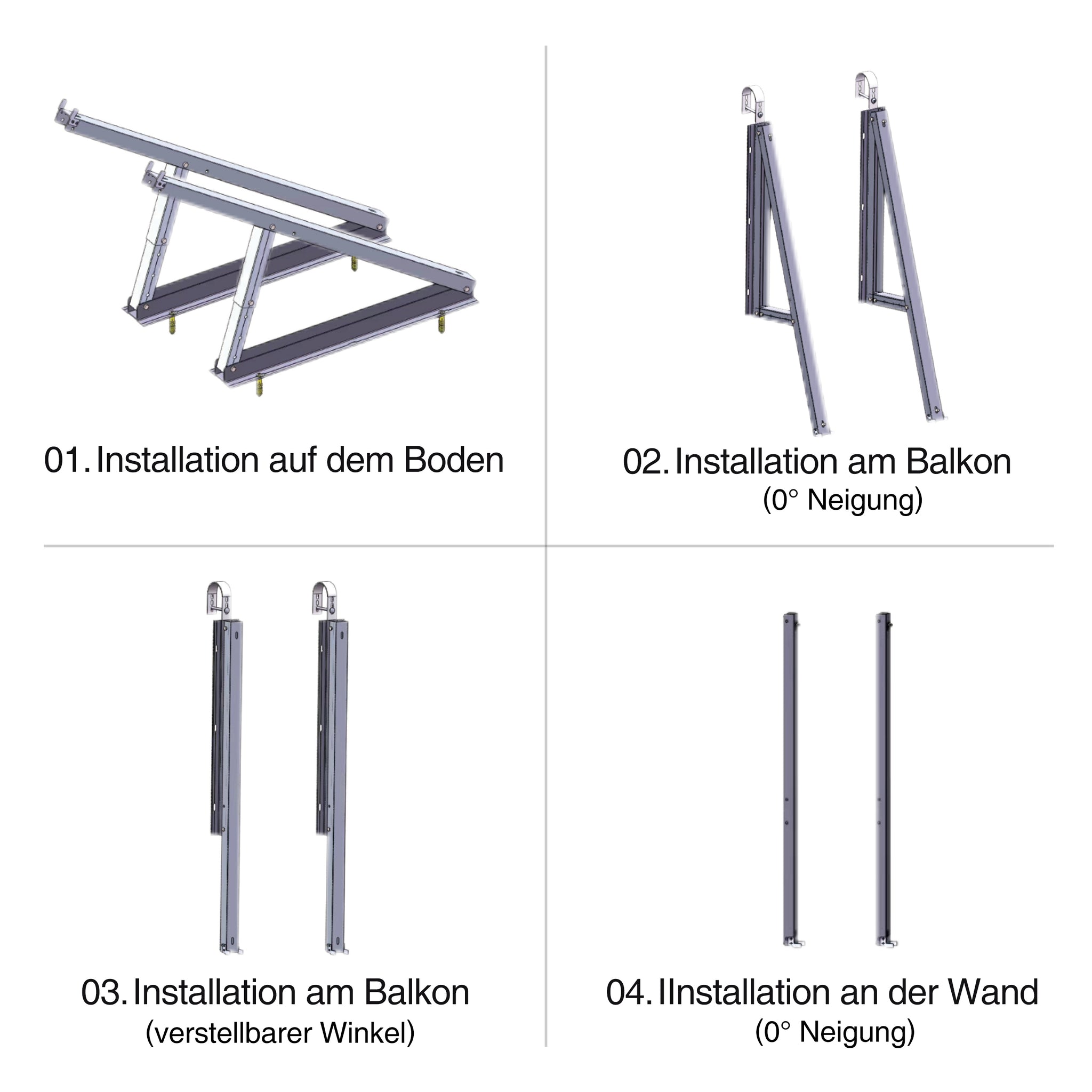 2000W+400W Balkonkraftwerk mit Speicher, Anker Solix Solarbank 3 E2700 Pro 2,68kWh